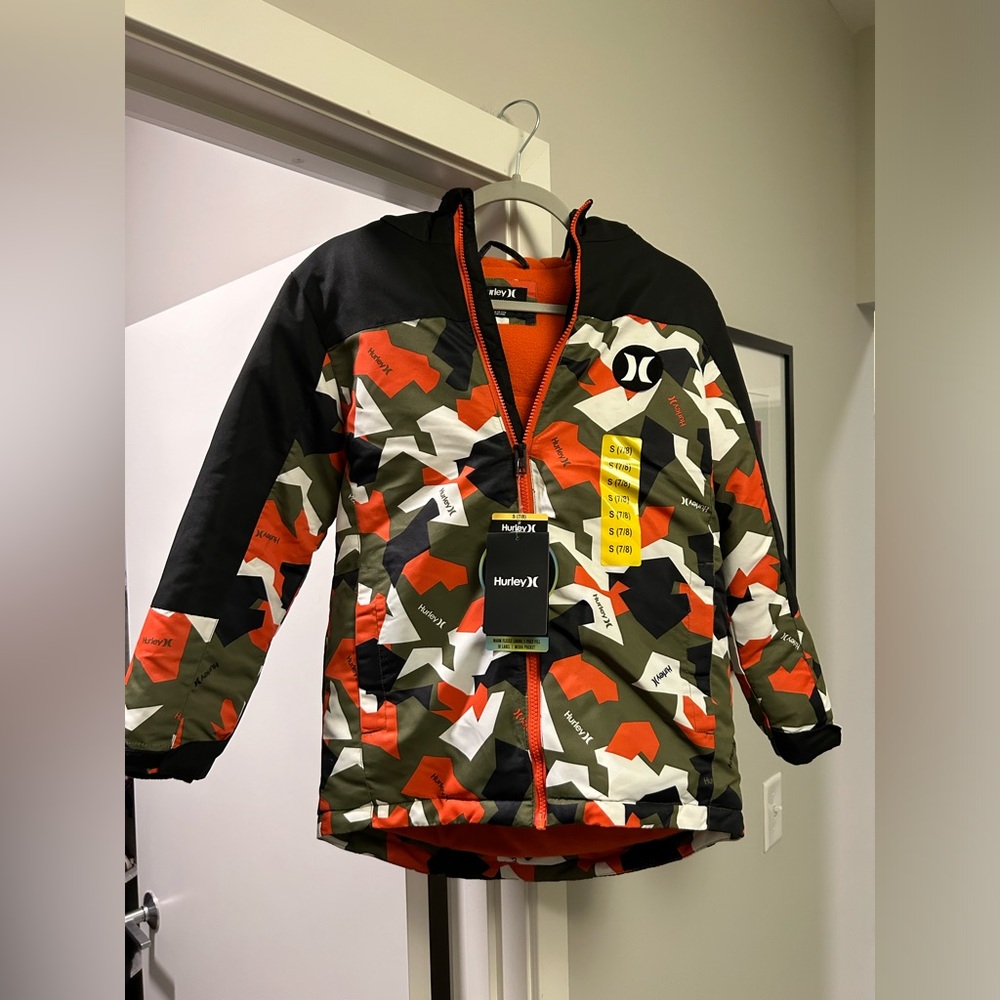 Kids Hurley winter jacket, size S (7/8)
